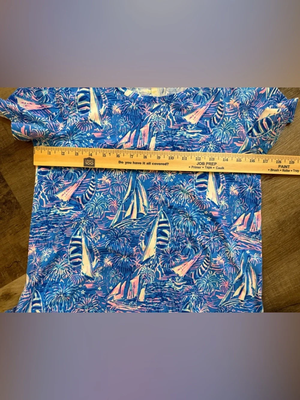 Lilly Pulitzer Cody It’s a Sailabration Pima Cotton T-Shirt Dress Small